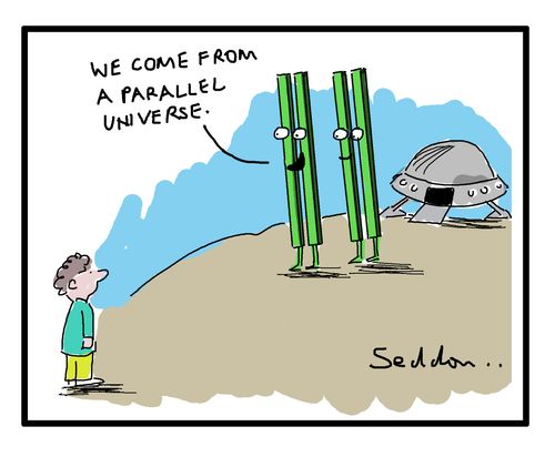 "We come from a parallel universe."