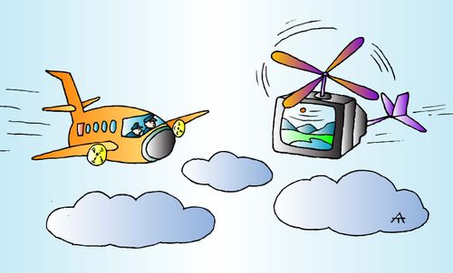 Airplane and TV