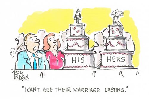 "I can't see their marriage lasting."