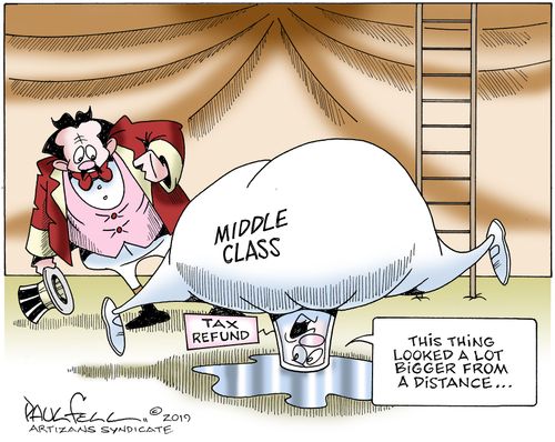 Tax Refund: "This think looked a lot bigger from a distance. . ."