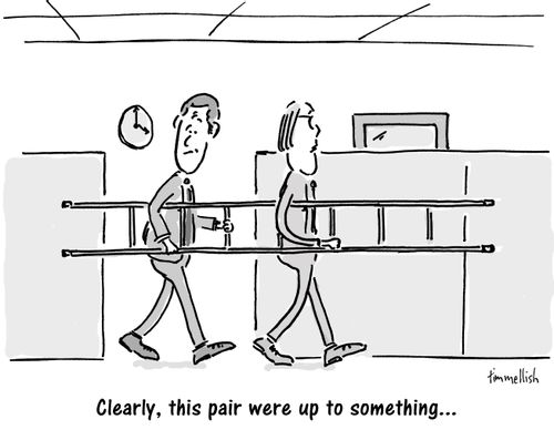 "Clearly, this pair were up to something. . ."
