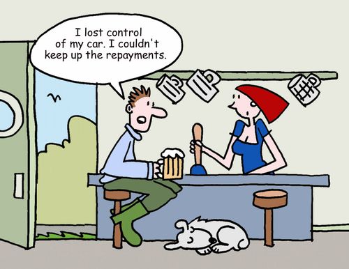 "I lost control of my car. I couldn't keep up the repayments." 