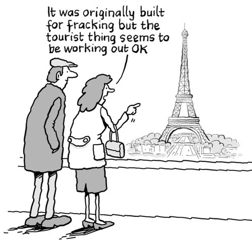 "It was originally built for fracking but the tourist thing seems to be working out OK."