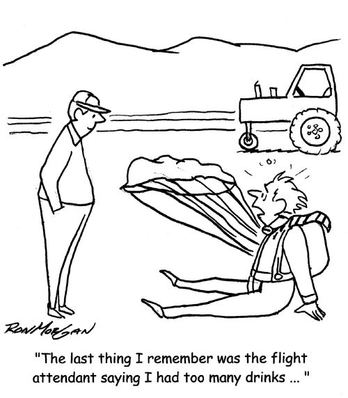"The last thing I remember was the flight attendant saying I had too many drinks ... "