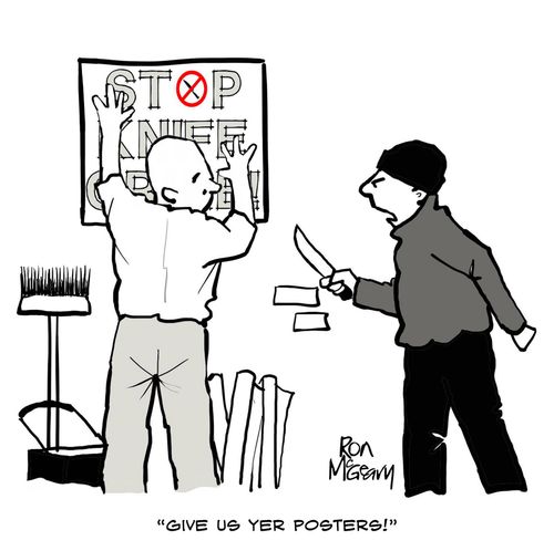 "Give us yer posters!"