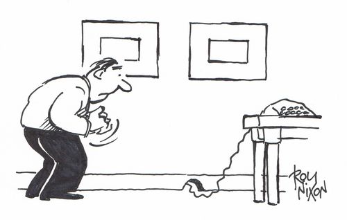Telephone Reciever In Mouse Hole