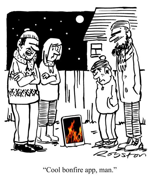 "Cool bonfire app, man."