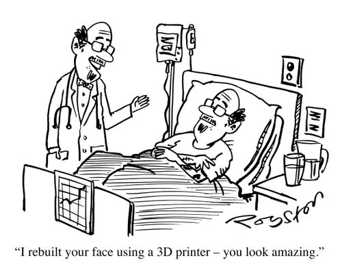 "I rebuilt your face using a 3D printer - you look amazing."