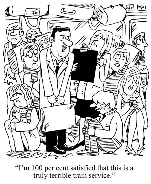 "I'm 100 per cent satisfied that this is a truly terrible train service."