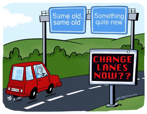 Change lanes now?