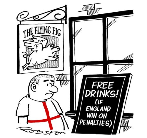 The Flying Pig: Free drinks (if England win on penalties)
