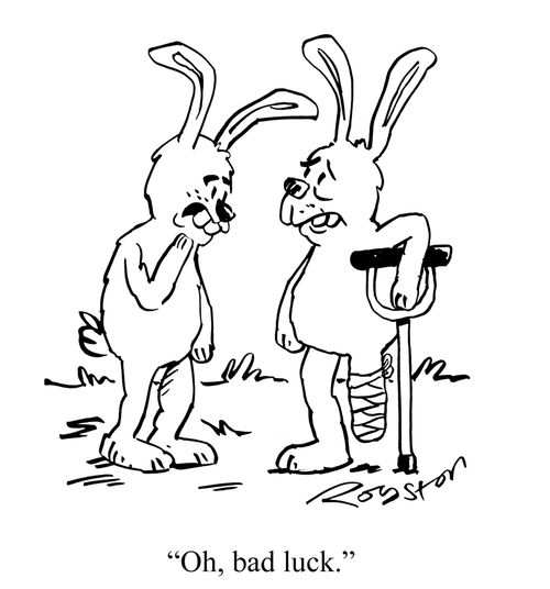 "Oh, bad luck."