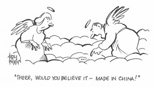 "There, would you believe it - Made in China!"