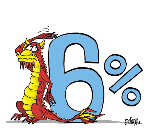 China will grow only 6 percent