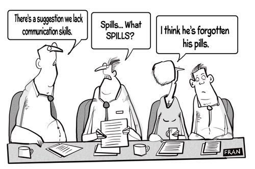 "There's a suggestion we lack communication skills."