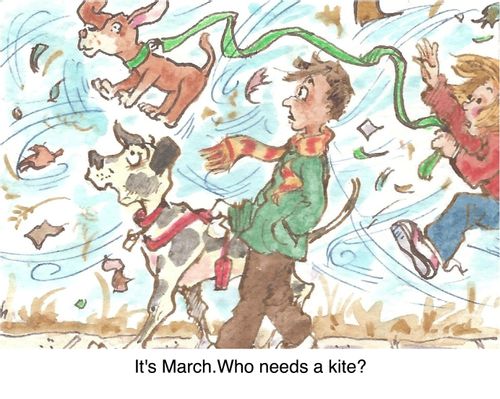 "It's March, Who needs a kite?"