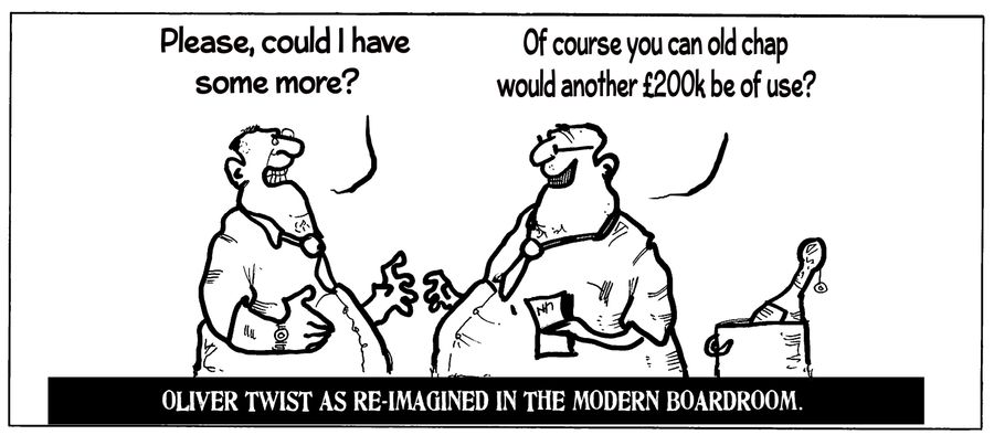 Oliver Twist As Re-imagined in the Modern Boardroom.
