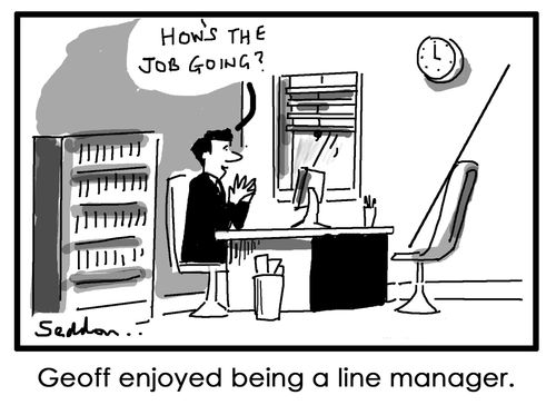 Geoff enjoyed being a line manager.