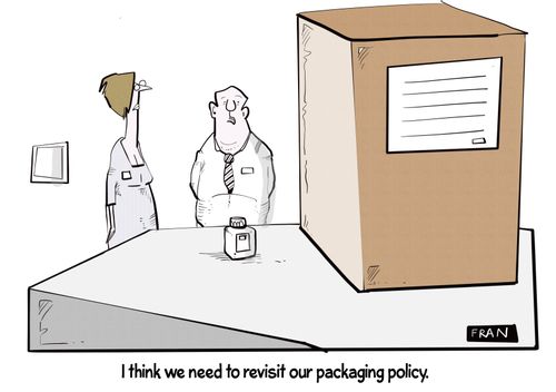 "I think we need to revisit our packaging policy."