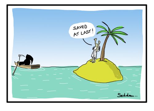 "Saved at last!"