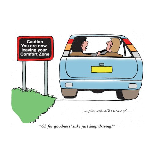 "Oh for goodness' sake just keep driving!"