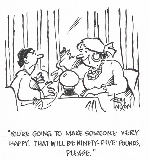 "You're going to make someone very happy. That will be ninety-five pounds, please." 