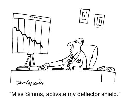 "Miss Simms, activate my deflector shield."