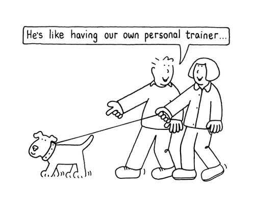 "He's like having our own personal trainer. . ."