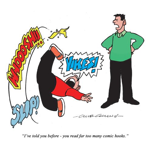 "I've told you before - you read far too many comic hooks."