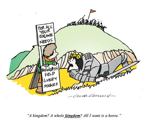 "A kingdom? A whole kingdom? All I want is a horse."