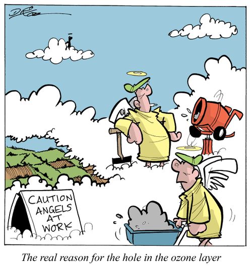 The real reason for the hole in the ozone layer.