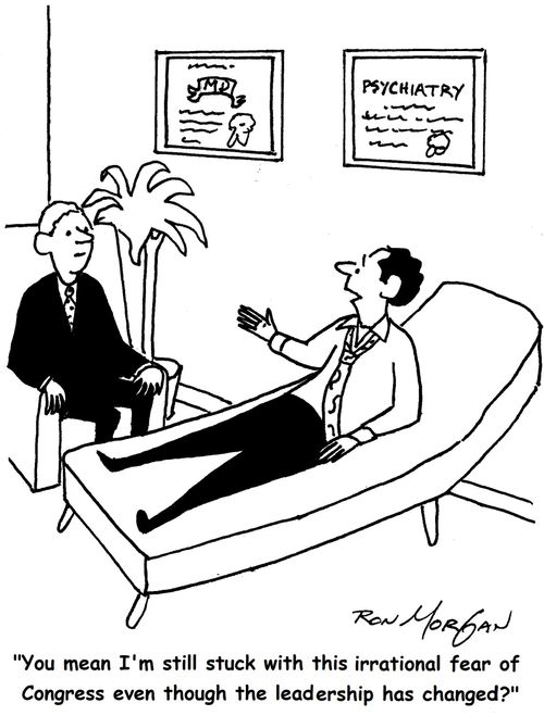 "You mean I'm still stuck with this irrational fear of Congress even though the leadership has changed?"