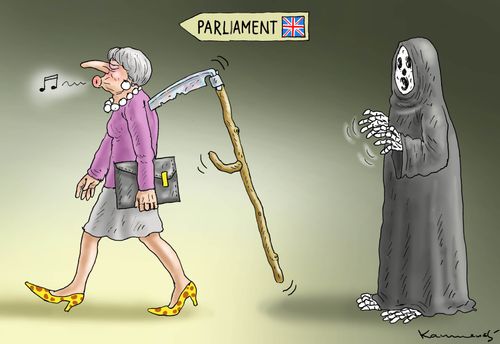 Theresa May's ignores a stab in the back.