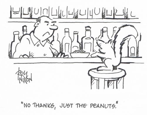 "No thanks, just the peanuts."