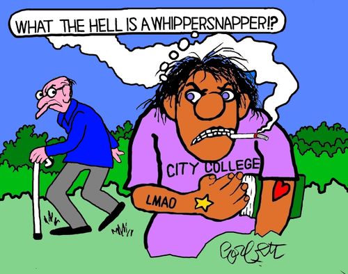 "What the hell is a whippersnapper!?"