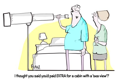 "I thought you said you paid extra for a cabinet with a Seaview."
