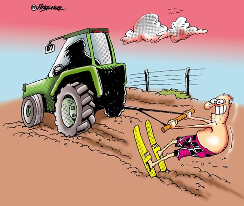 Agricultural Skier