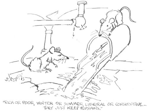 "Rich or poor, inter or summer, liberal or conservative...they just keep flushing."
