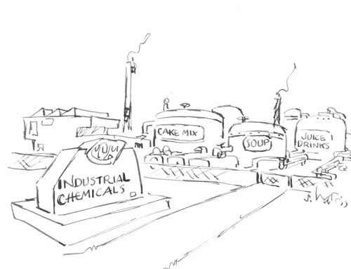 Industrial Chemicals: Cake Mix, Soup, Juice Drinks.