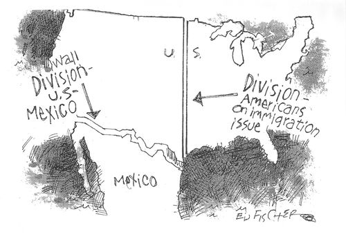 Division: US-Meixco Border Wall . . . Division - Americans on immigration issues.