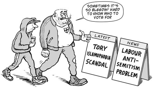 "Sometimes it's so bleedin' hard to know who to vote for."