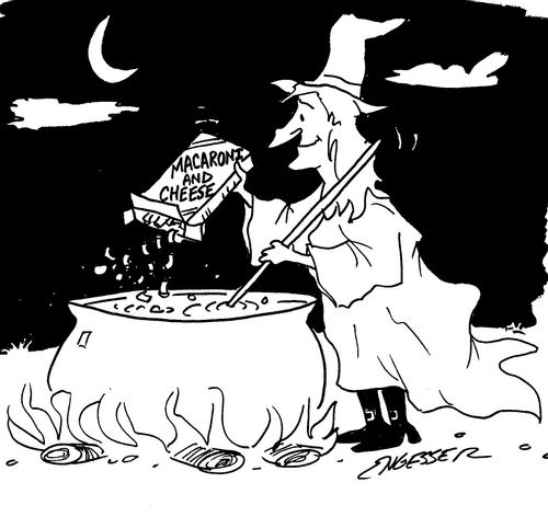 Macaroni and Cheese Witch
