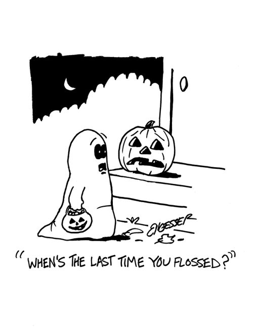 "When's the last time you flossed?"