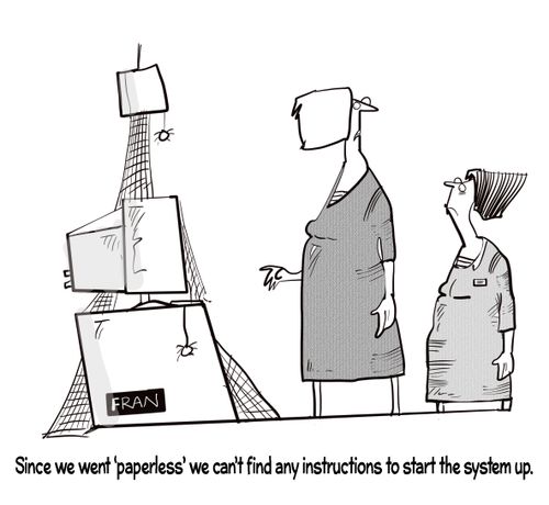 "Since we went 'paperless' we can't find any instructions to start the system up."