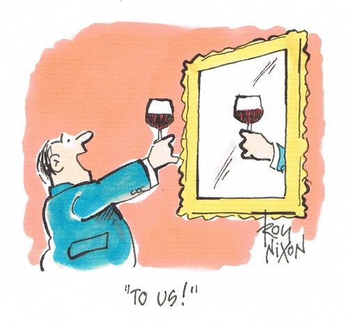 "To us!"