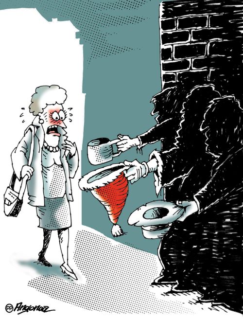Homeless Santa Claus