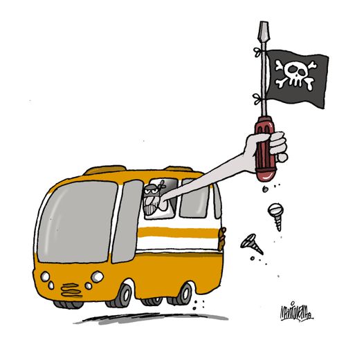 Vandalism in public transport