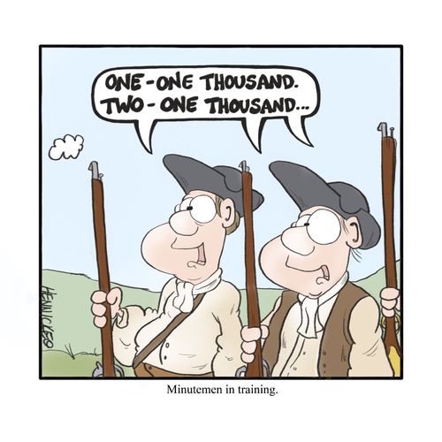 Minutemen in training.