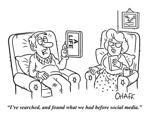 "I've searched, and found what we had before social media."
