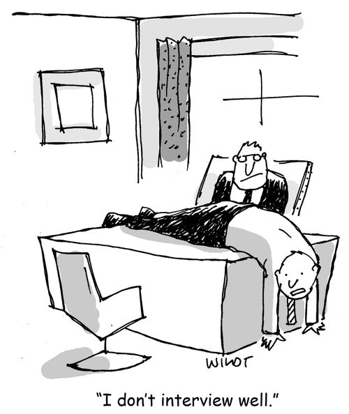 "I don't interview well."